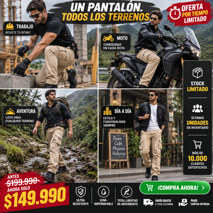 Pantalon Urbano Tactico - Indestructible