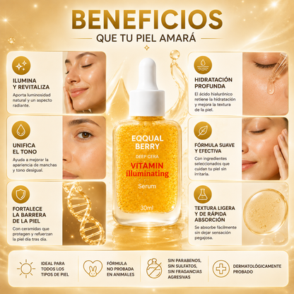 EQQUALBERRY — Sérum Iluminador Coreano con Vitamina