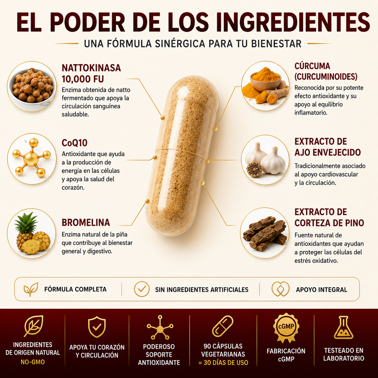 Nattokinase - Fórmula Avanzada para tu Salud Cardiovascular
