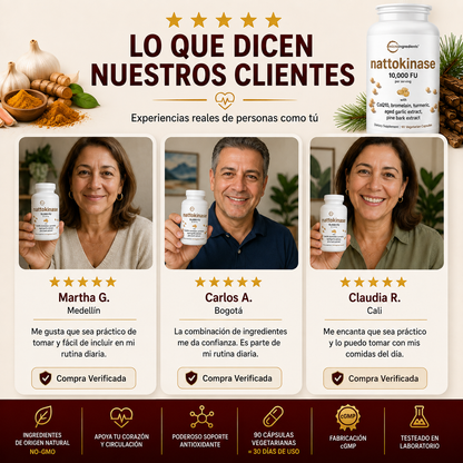 Nattokinase - Fórmula Avanzada para tu Salud Cardiovascular