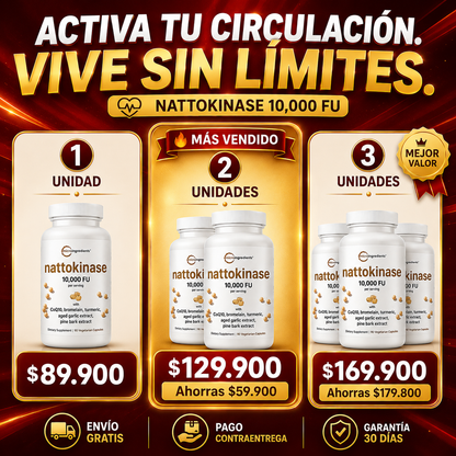 Nattokinase - Fórmula Avanzada para tu Salud Cardiovascular