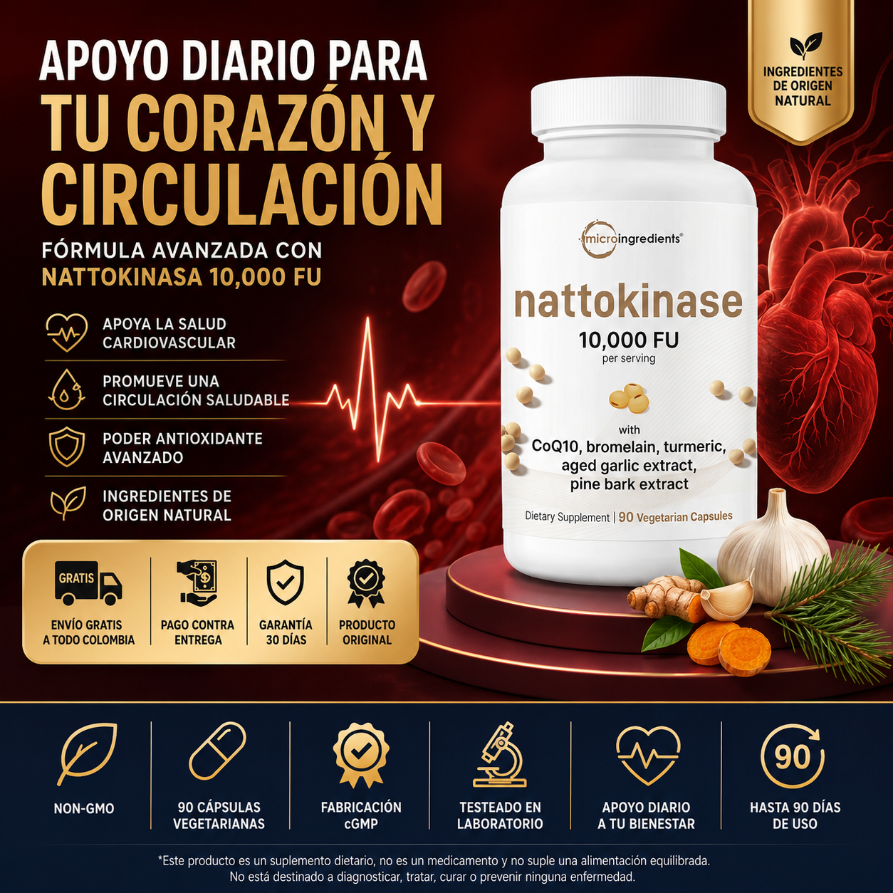 Nattokinase - Fórmula Avanzada para tu Salud Cardiovascular