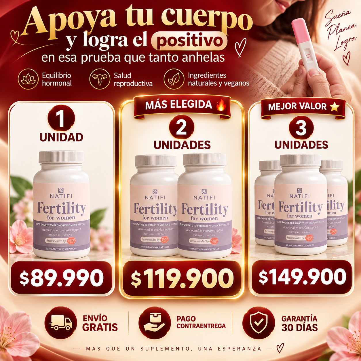Natifi — Multivitamínico para el Bienestar Femenino