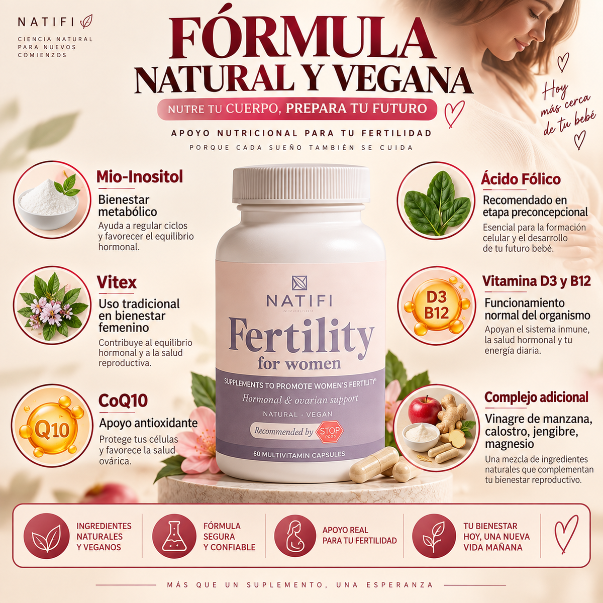 Natifi — Multivitamínico para el Bienestar Femenino